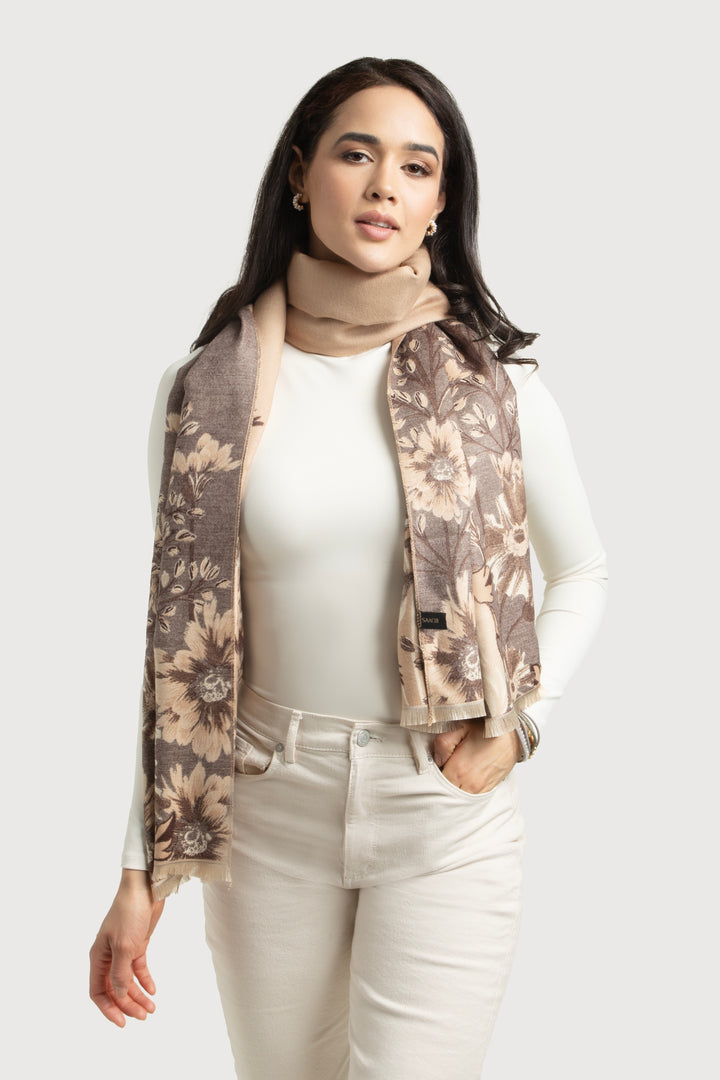 Reversible Floral Oversized Scarf