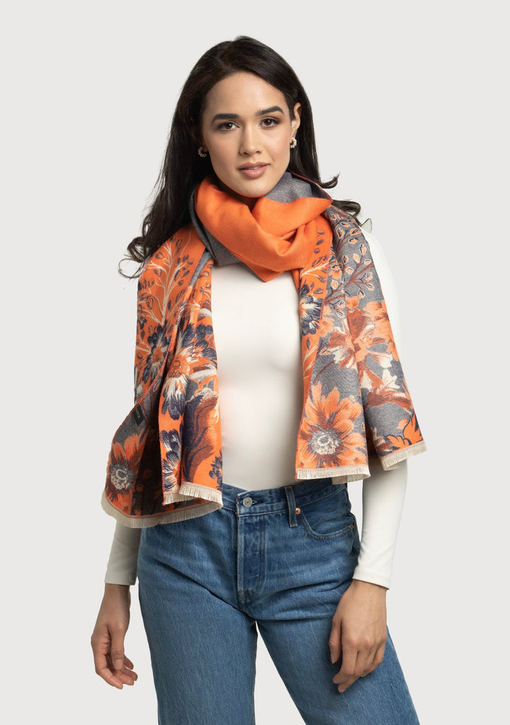 Reversible Floral Oversized Scarf