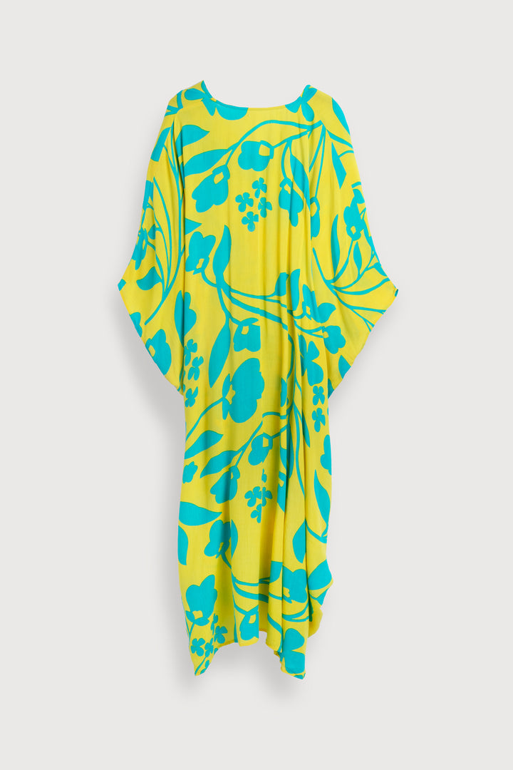 Bold Floral Kaftan Maxi