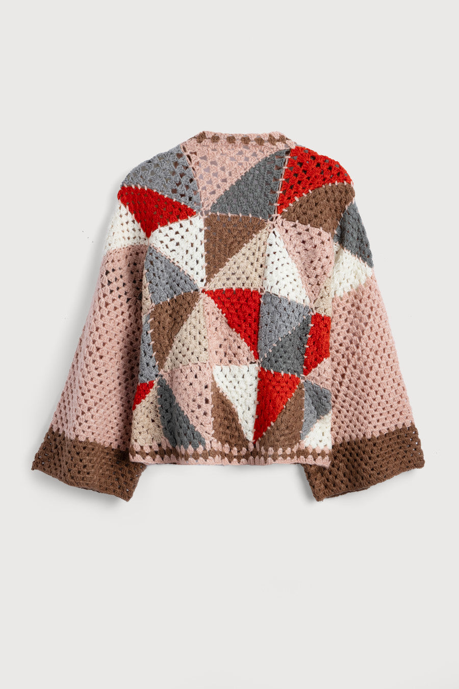 Hand-Crocheted Geometric Short Jacket – SAACHI