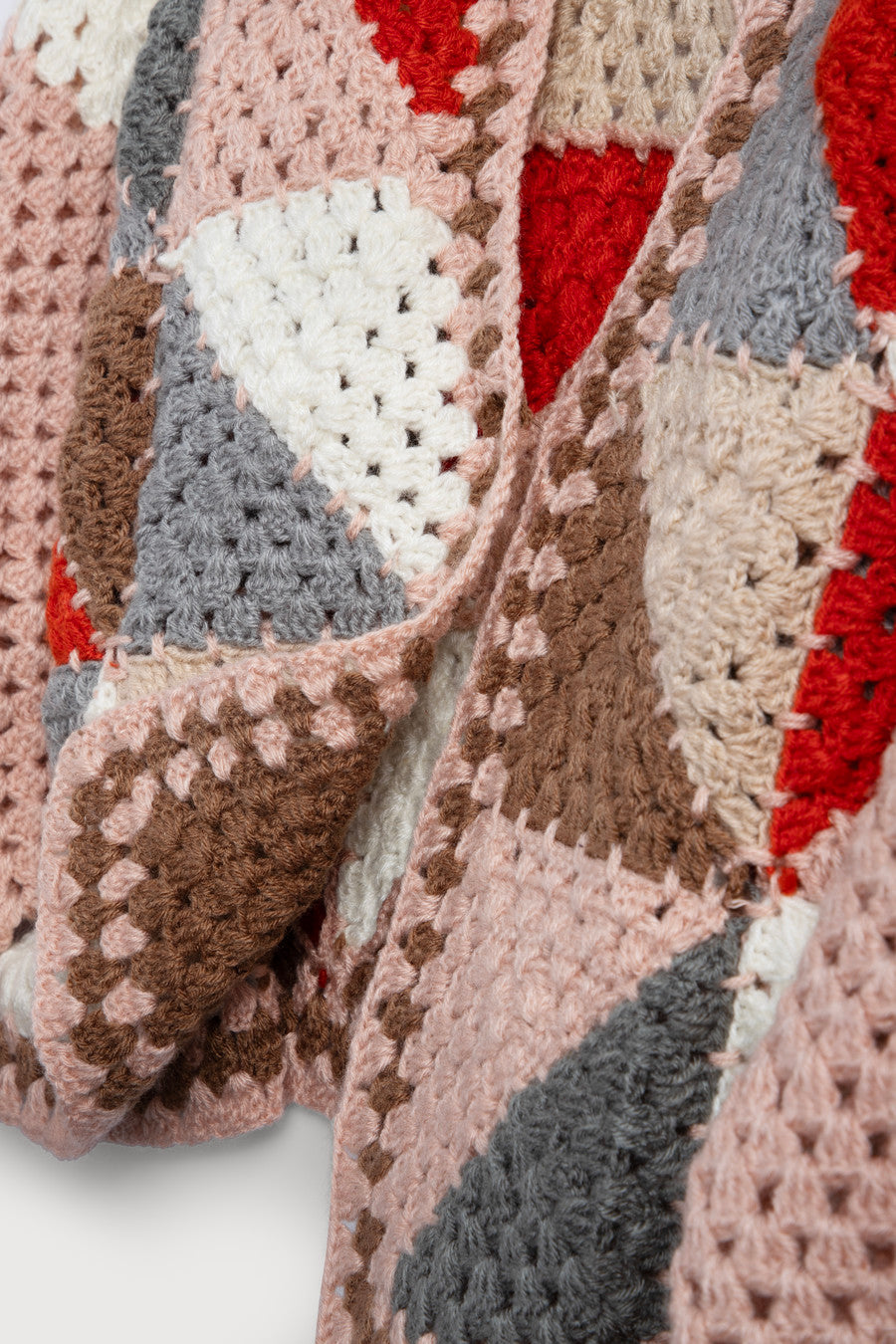 Hand-Crocheted Geometric Short Jacket – SAACHI