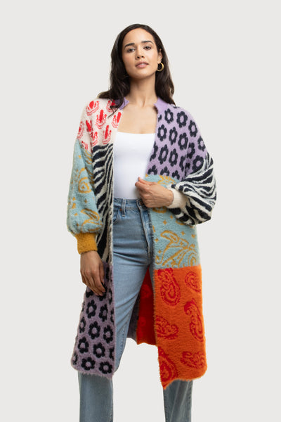 Soft Multi Patterned Cardigan – SAACHI