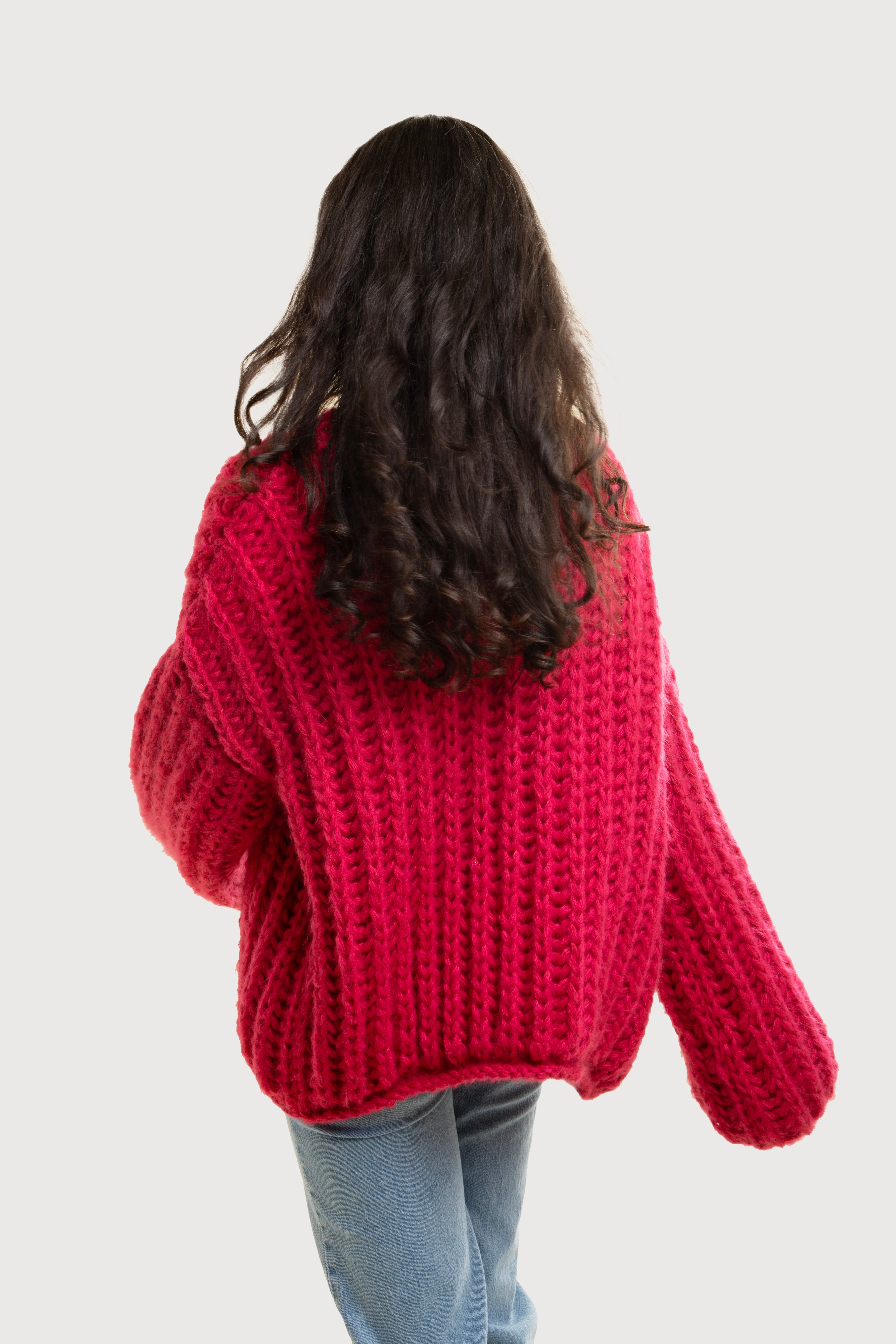 Chunky knit cotton cardigan best sale