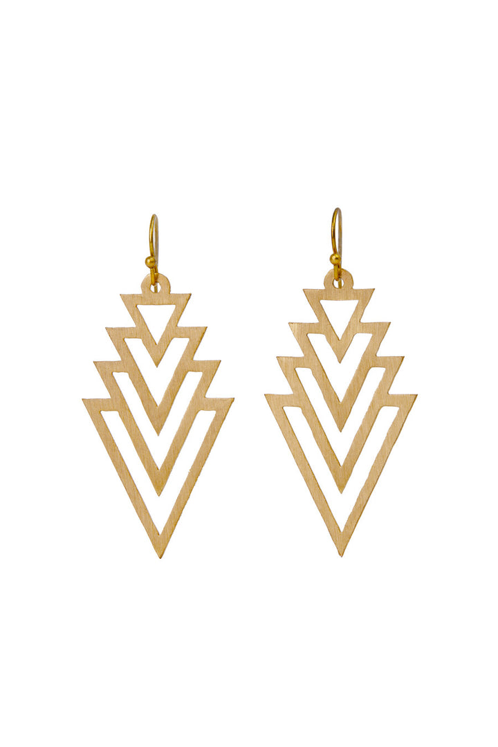 Triangle Geometric Dangle Earrings