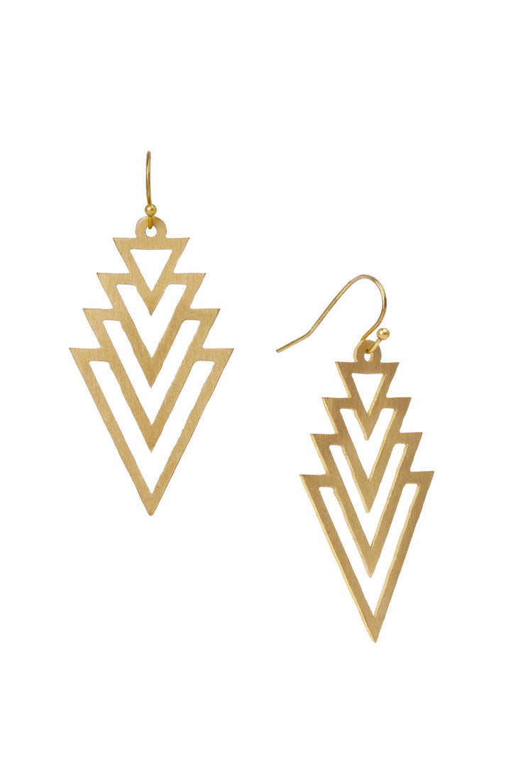 Triangle Geometric Dangle Earrings