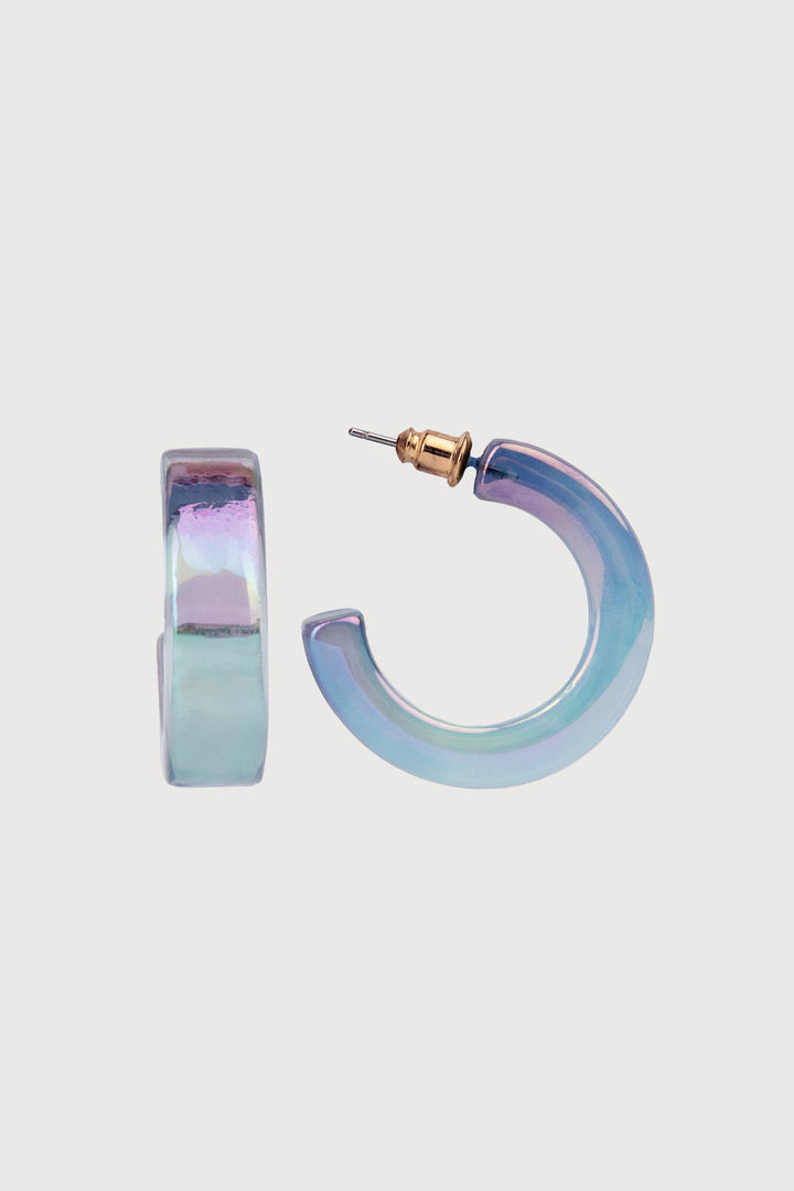 Ombre Shimmer Hoop Earrings