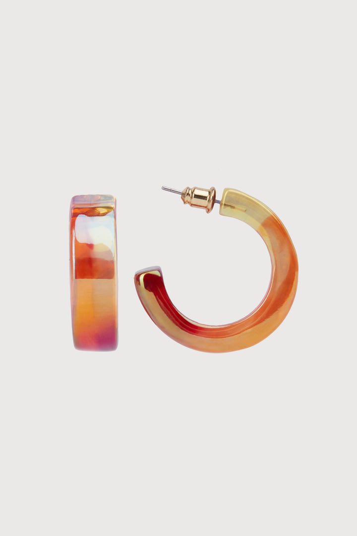 Ombre Shimmer Hoop Earrings