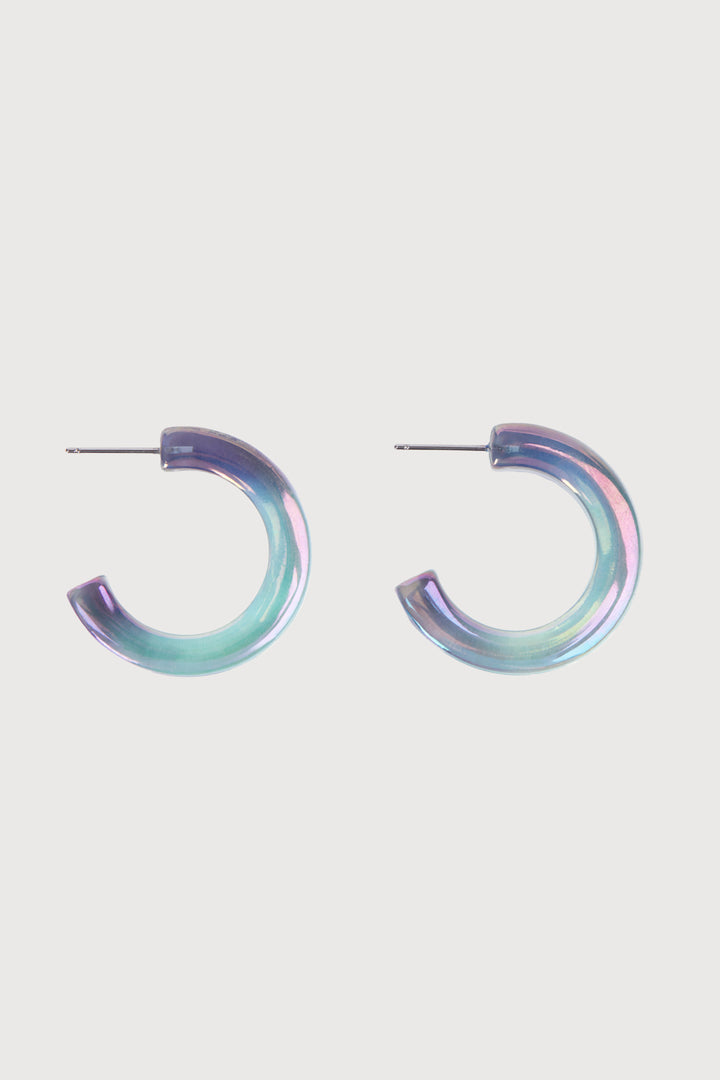 Ombre Shimmer Hoop Earrings