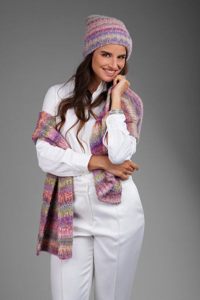 EASY AS PIE　STAR knit scarf　ニットマフラー　星柄 EASY AS PIE STAR knit scarf ニットマフラー 星柄 EASY AS PIE STAR