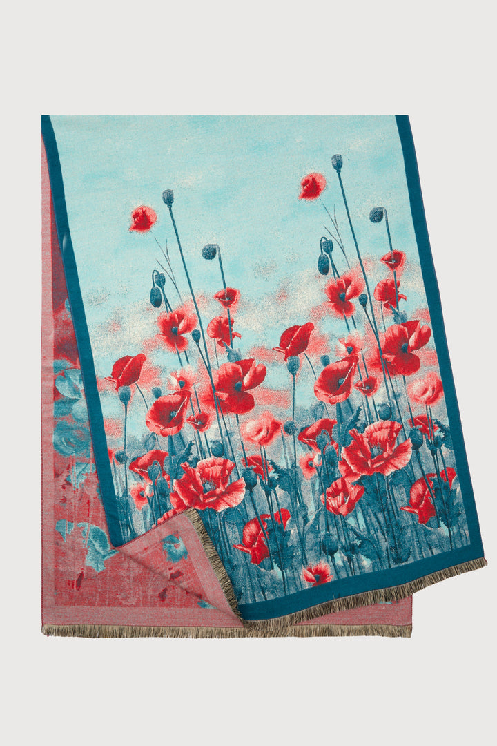 Poppy Bold Reversible Scarf