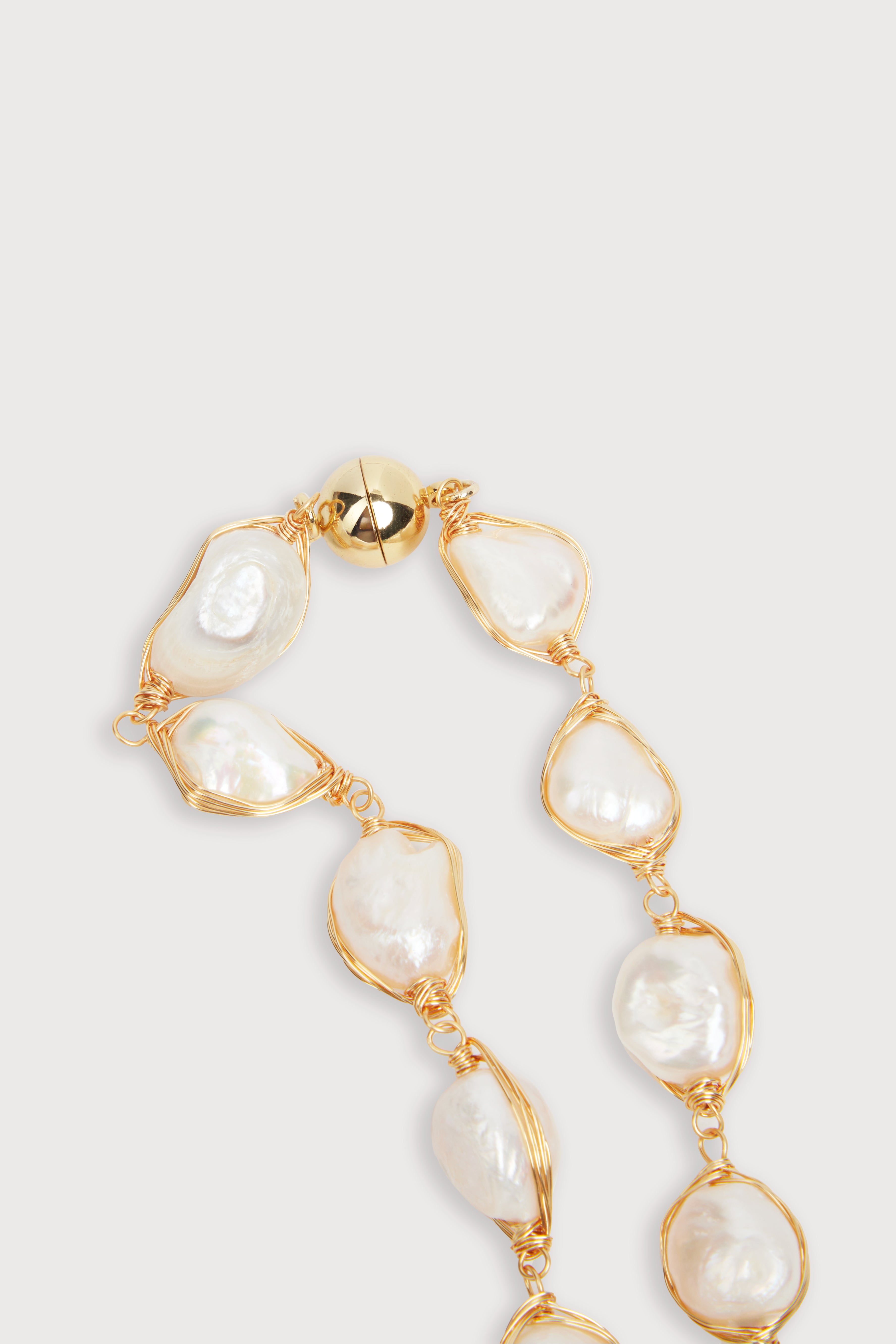 Turquoise Baroque Pearl Necklace – SAACHI