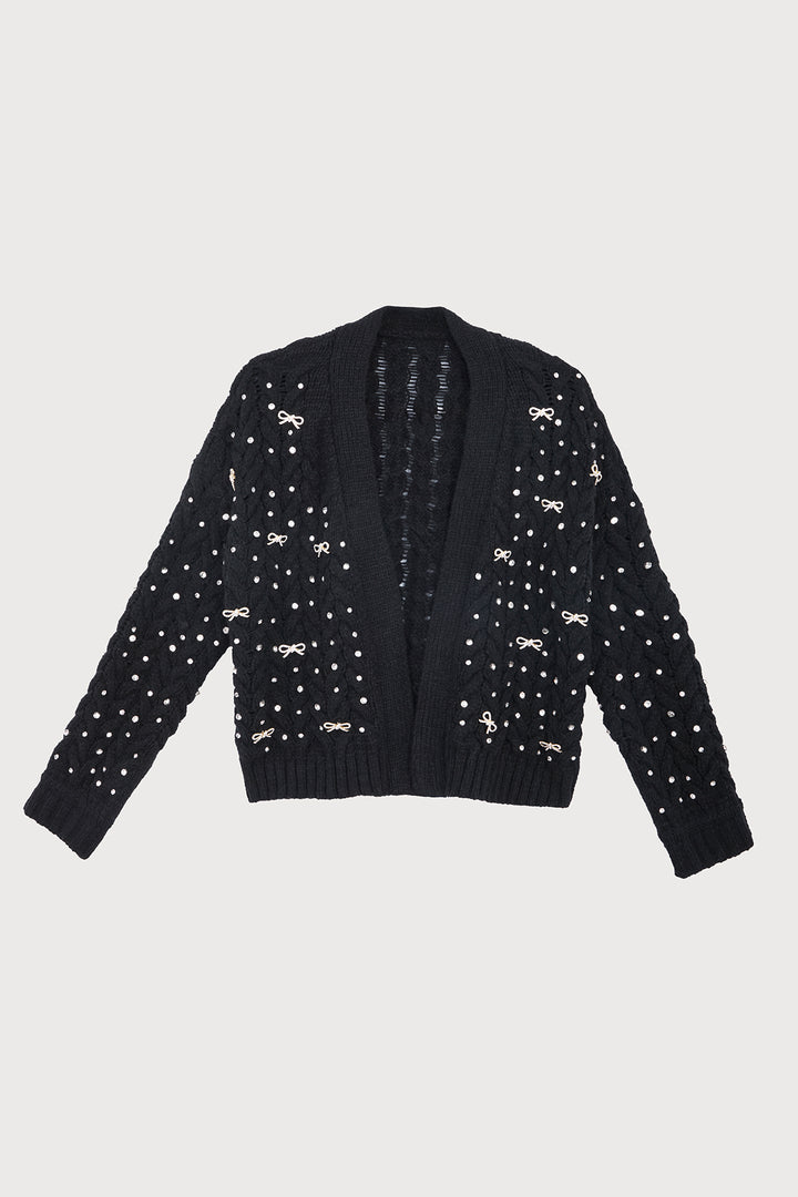 Bow Jeweled Cardigan