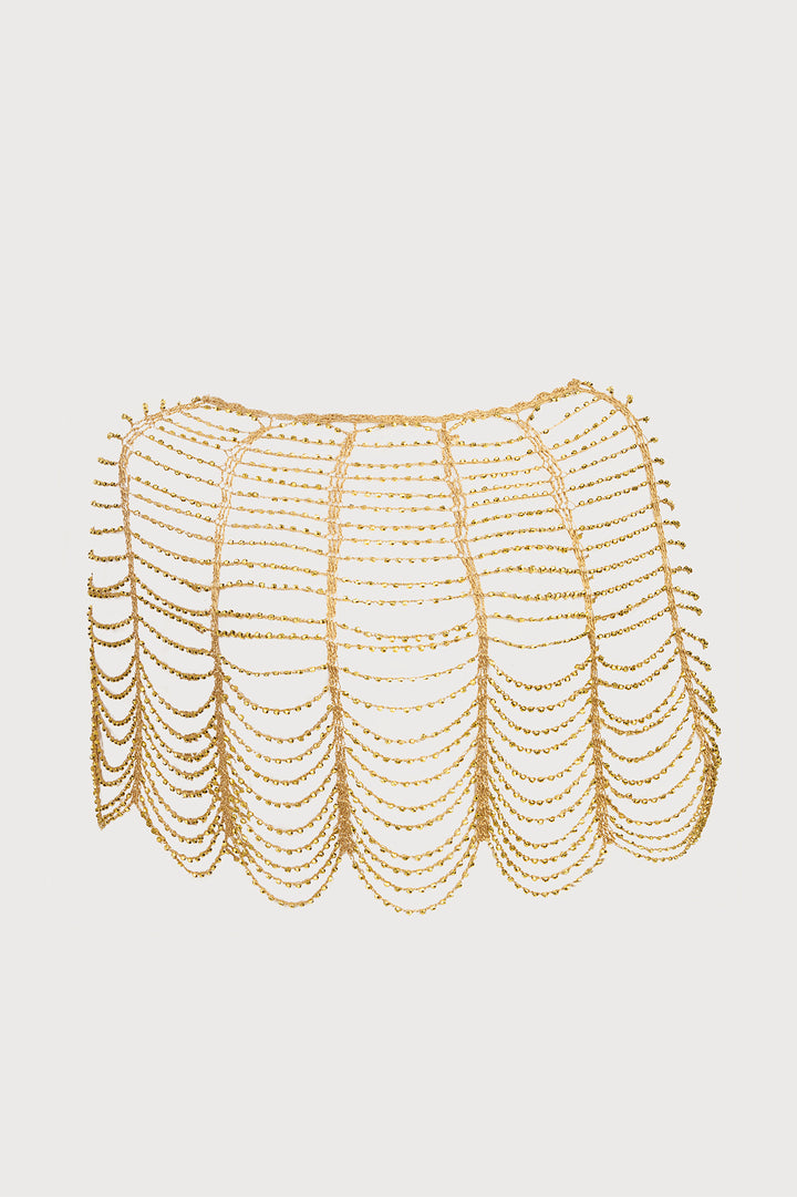 Festive Scallop Beaded Capelet