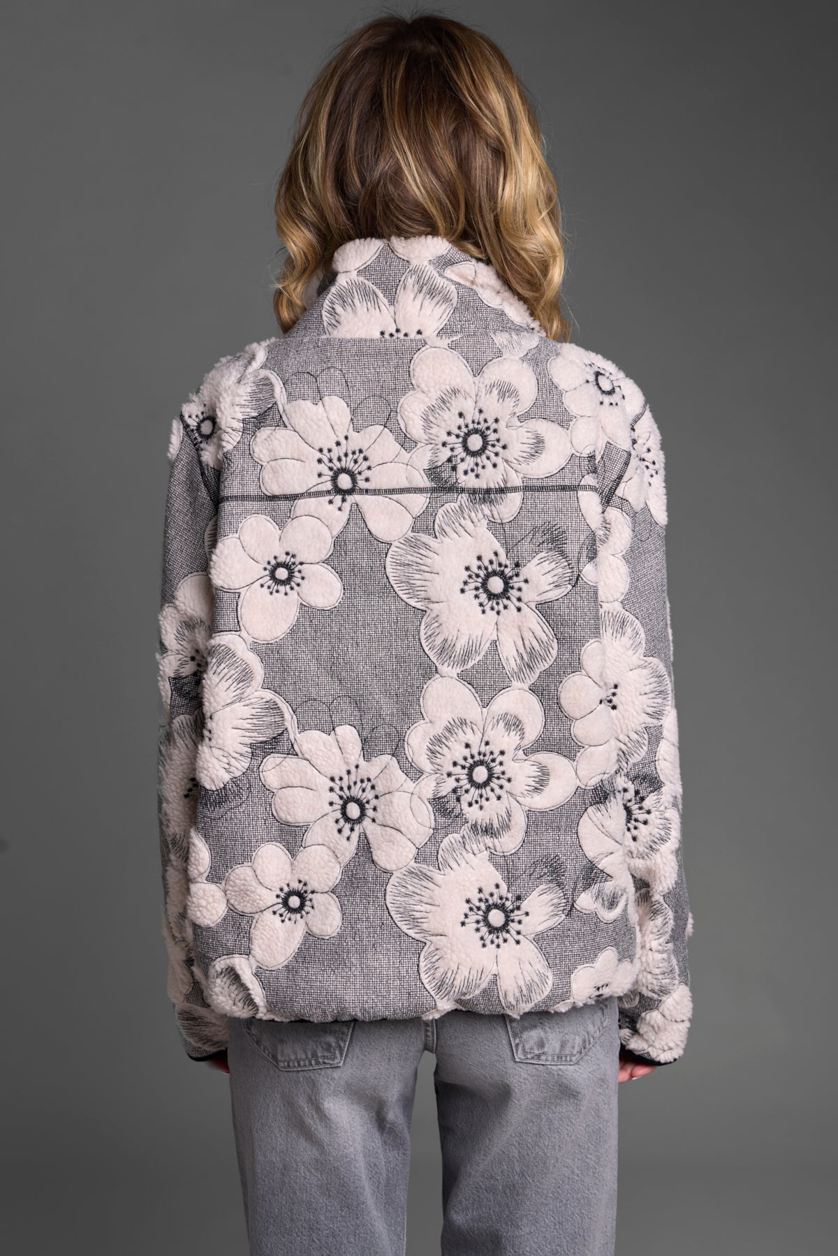 Floral Sherpa Jacket – SAACHI