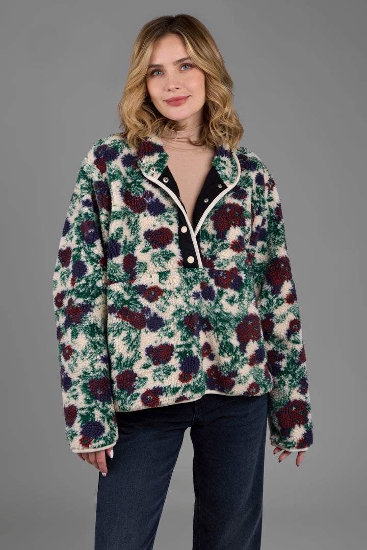 Floral Sherpa Jacket