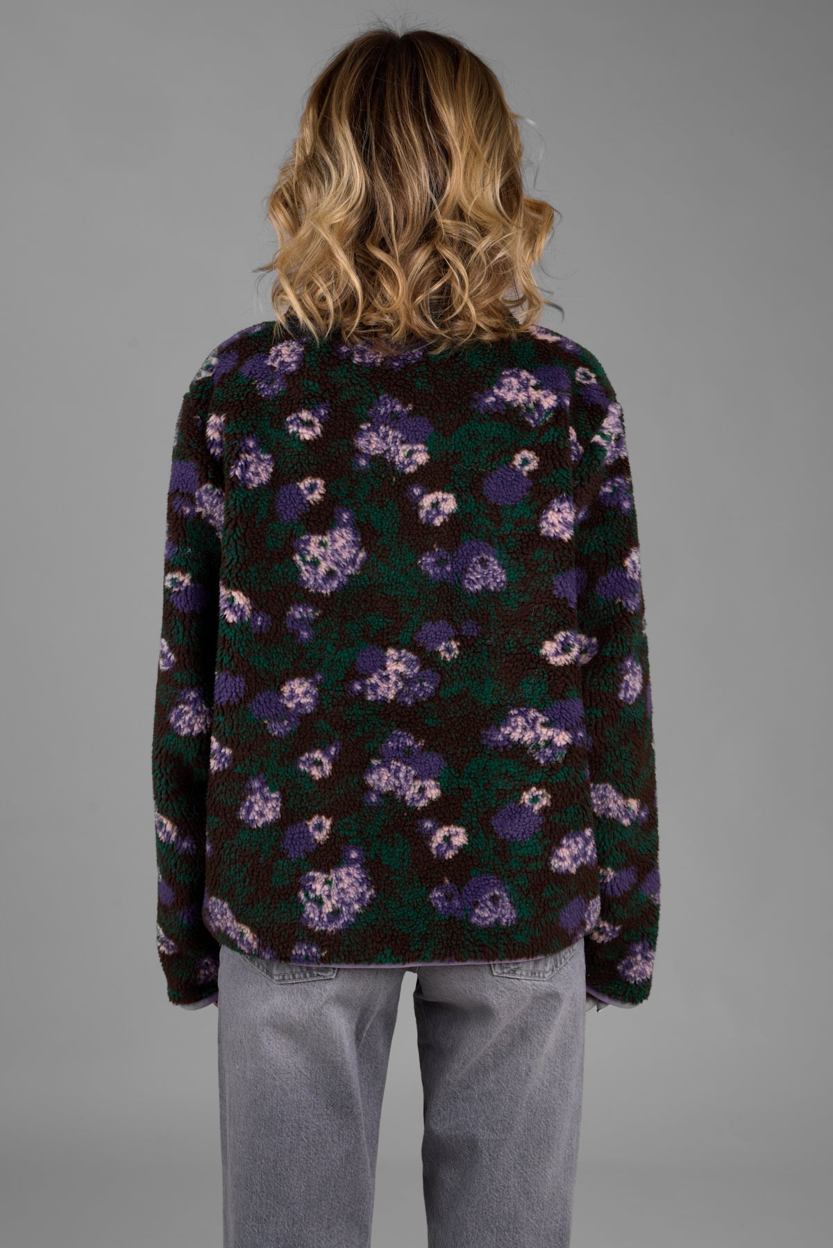 Floral Sherpa Pullover Jacket – SAACHI