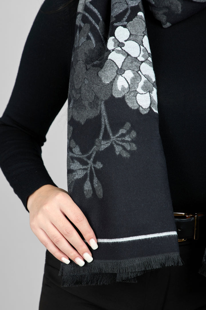 Reversible Floral Scarf For Winter