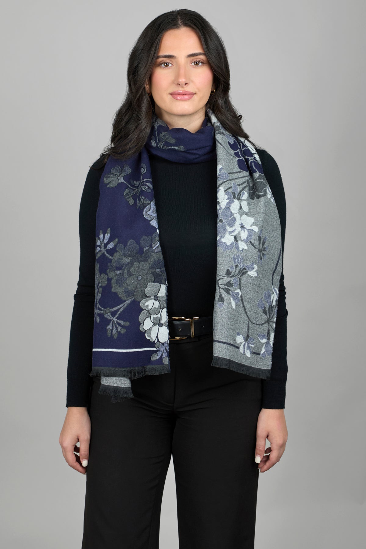 Reversible Floral Scarf For Winter – SAACHI