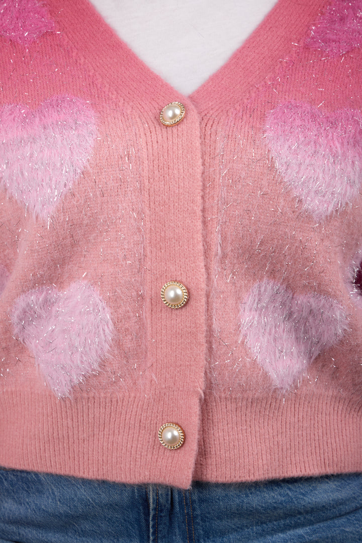 Soft Heart Ombre Cardigan