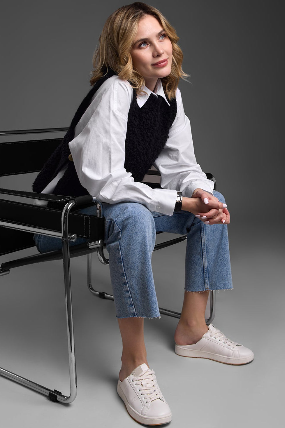 Looped Knit Sweater Vest – SAACHI