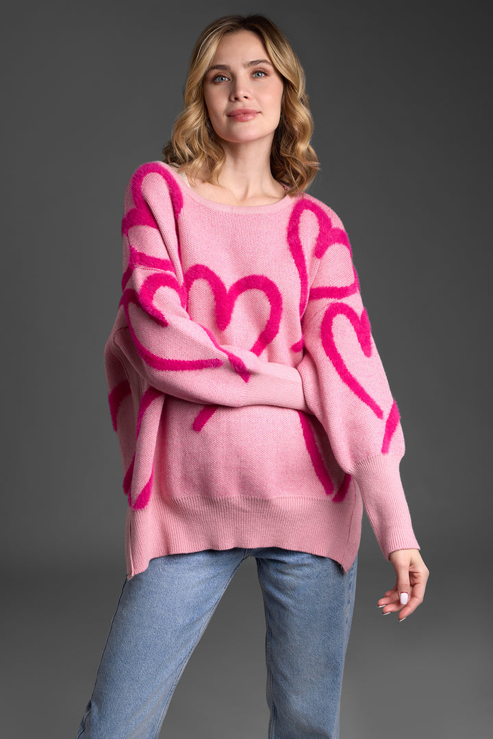 Whimsical Heart Pullover