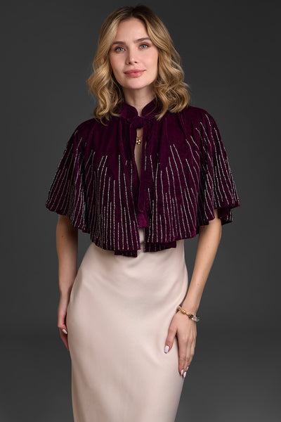SAVAGE SOPHISTIQUE WOVEN CAPELET