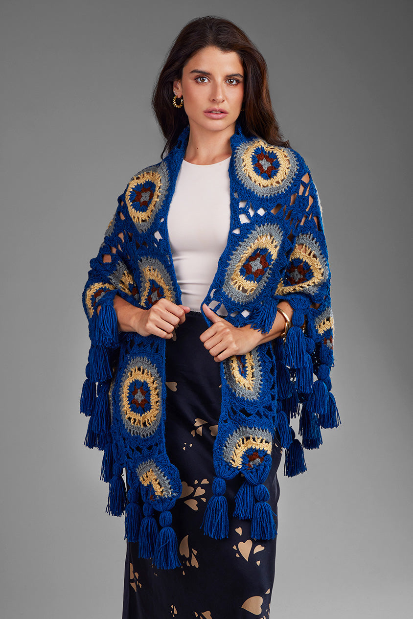 USEDタマキニイメ　basic twotone shawl 綿100% ブルー 楽天市場】tamaki niime 玉木新雌 basic twotone shawl cotton big
