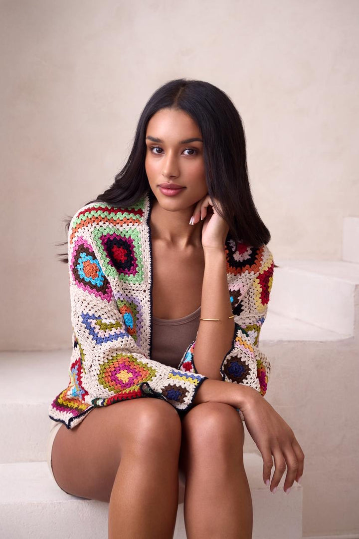 Granny Crochet Jacket Short