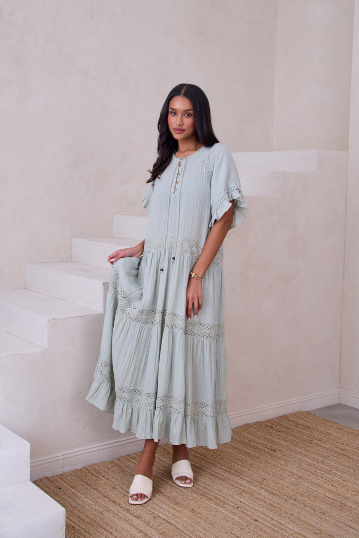 Cotton Long Cover Up Dress