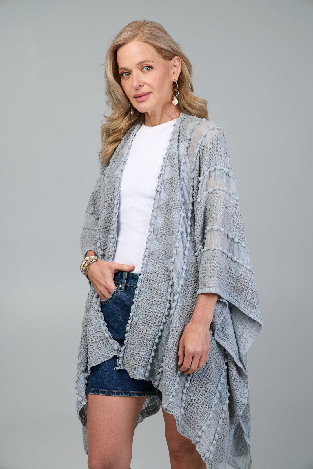 Exclusivo Poncho Generico Mujer Tono Único | Cuotas Sin Interés