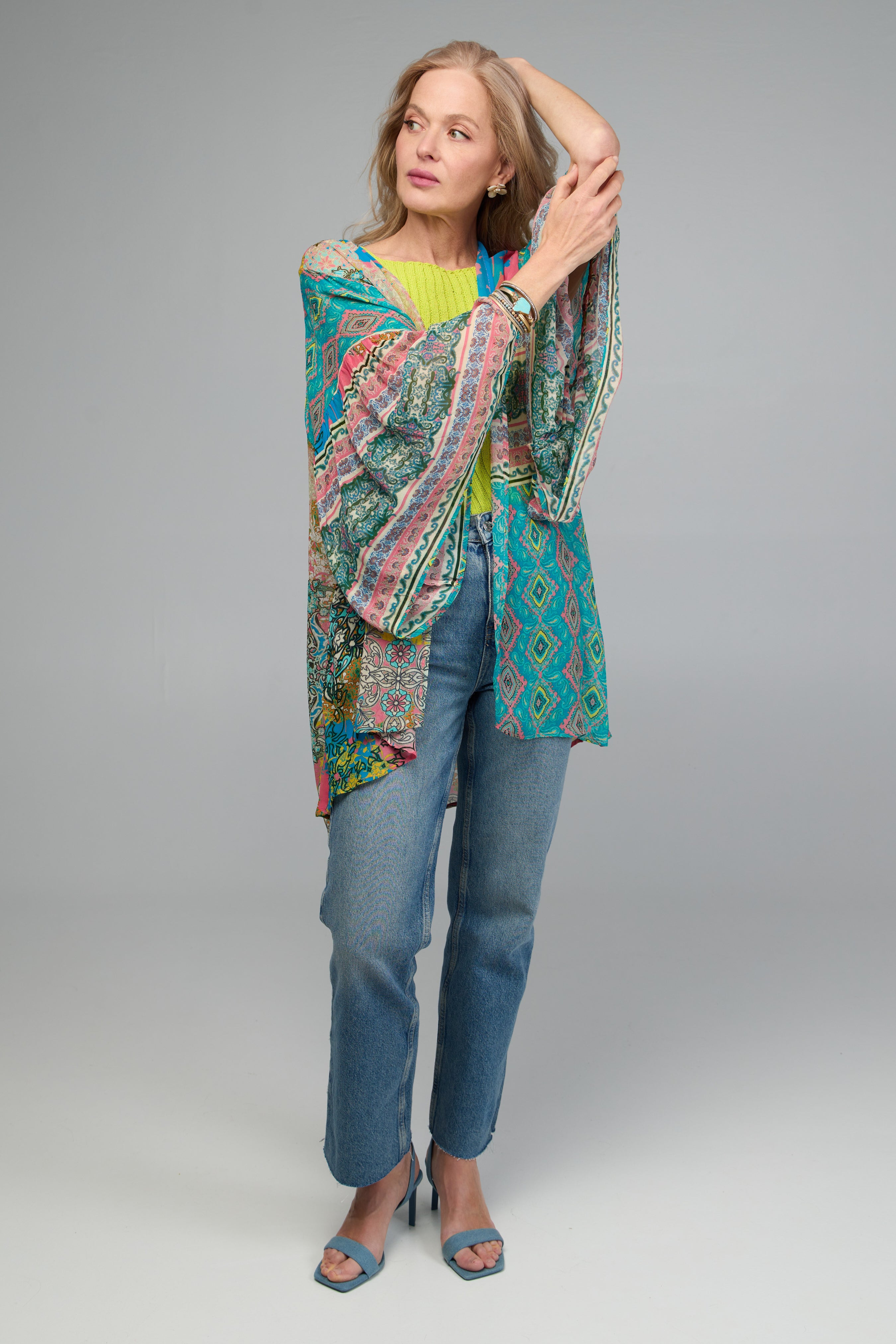 Mystical Garden Ruffle Sleeve Kimono – SAACHI