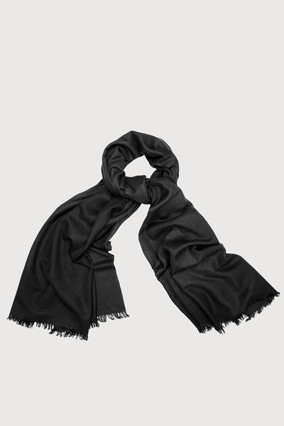 Cashmere Silk A Black Eyelash Scarf – SAACHI