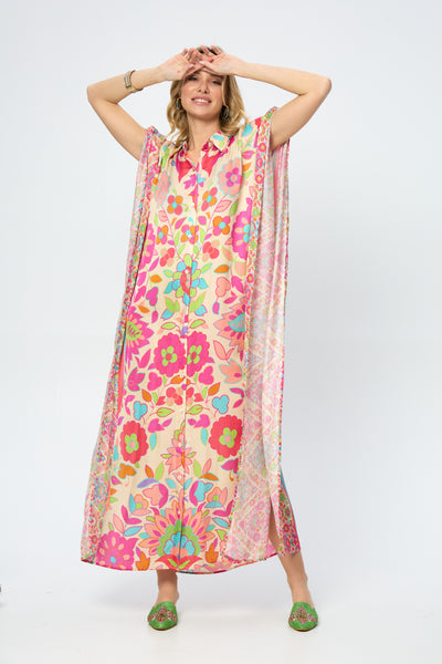 Satin Jacquard Kaftan