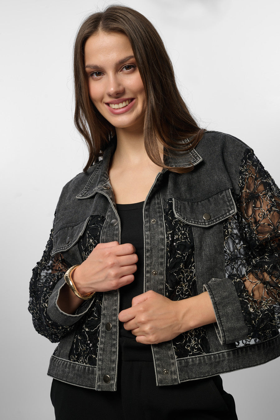 Denim Lace Jacket – SAACHI