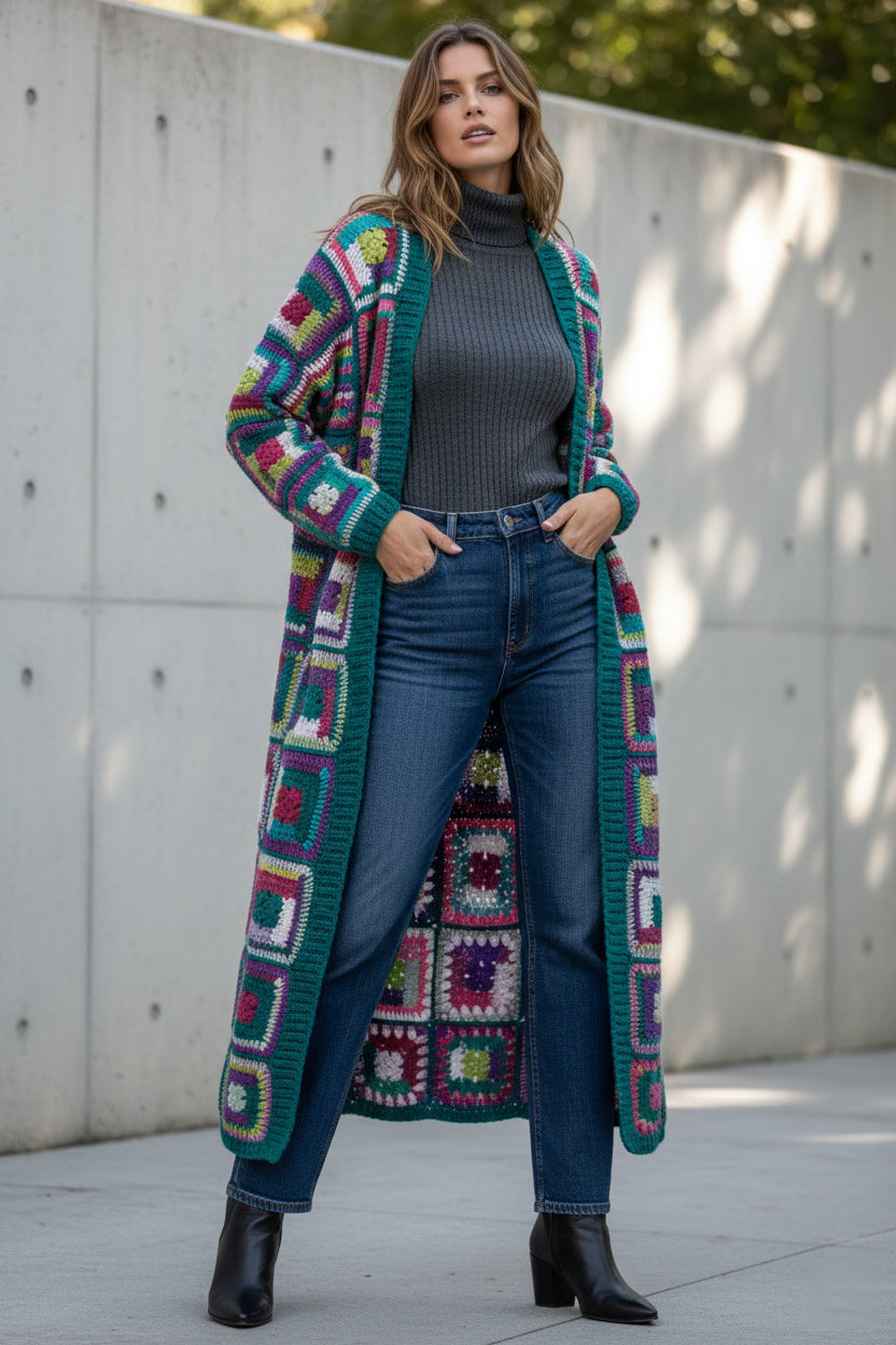 Crochet Long Cardigan Marrakesh Jacket – SAACHI