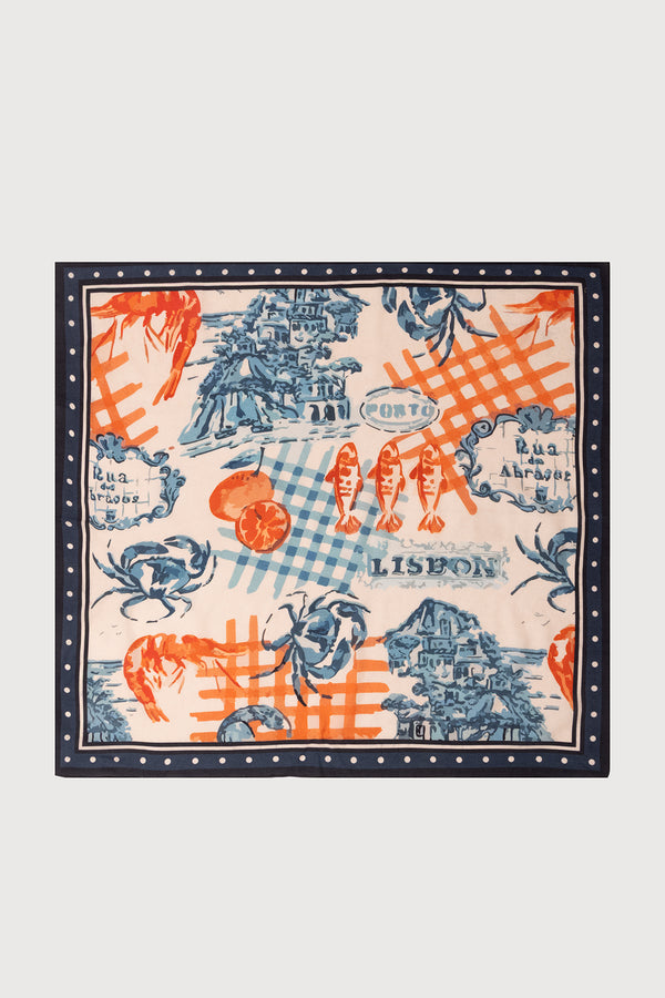 Coastal Market Print Bandana