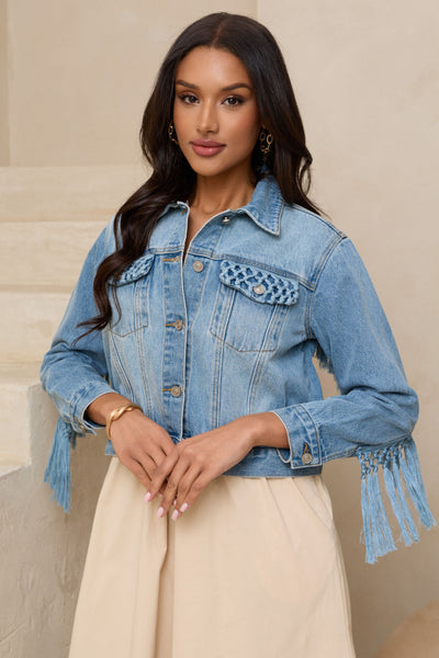 完売品CREDONA TWO POCKET DENIM JACKET Woven Pocket Denim Jacket – SAACHI