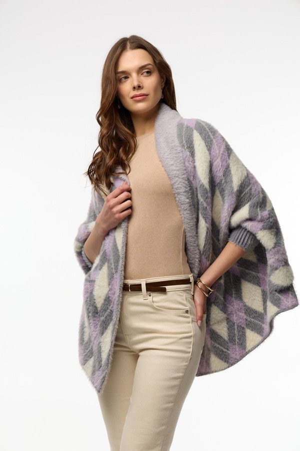Oversized Argyle Cardigan – SAACHI