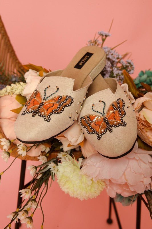 Butterfly Mule Navajo White