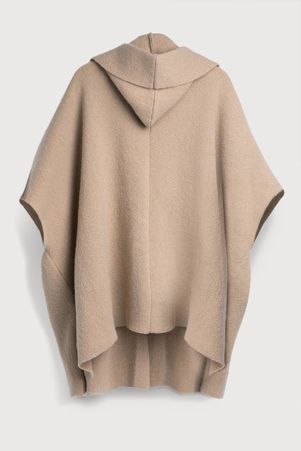 Oversized Hooded Kimono Blanche Dalmond