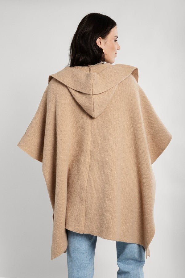 Oversized Hooded Kimono Blanche Dalmond