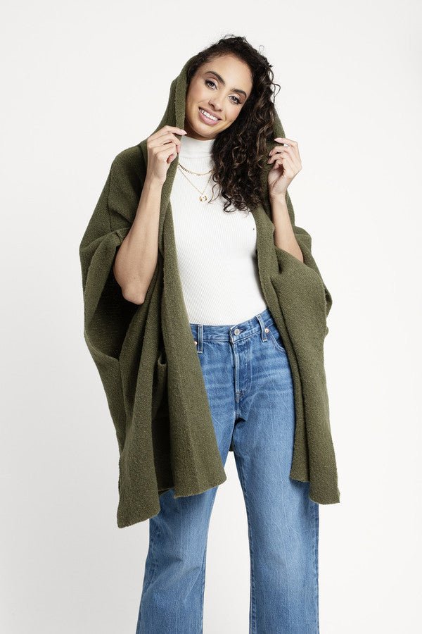 saachi Hooded Oversized Kimono – SAACHI