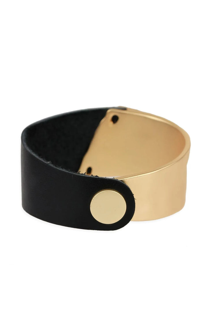 Wild Ways Leather Statement Bracelet Sienna