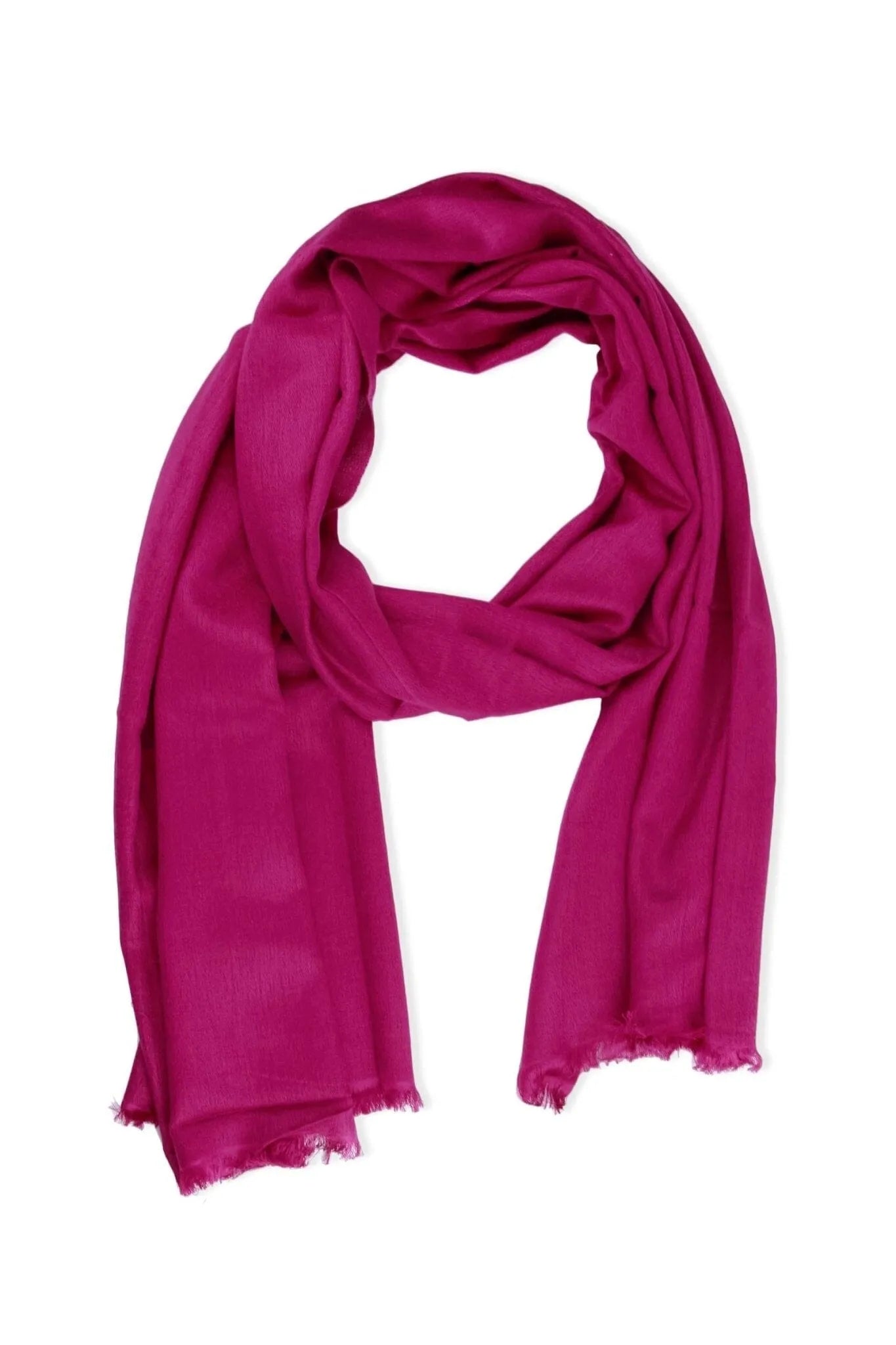 Fuchsia Pink Cashmere Scarf