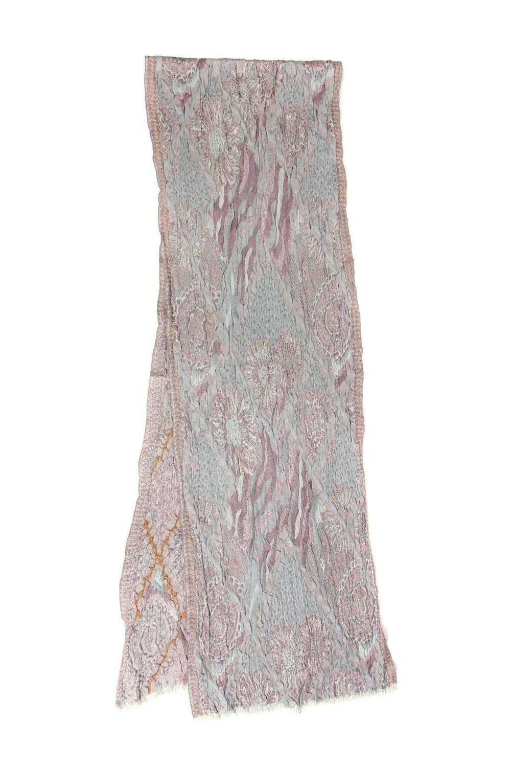 Abstract Pleated Scarf Gainsboro