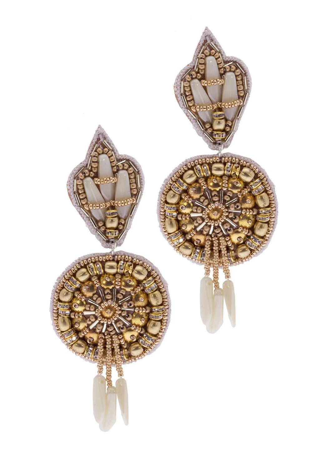 Ares Drop Earring White