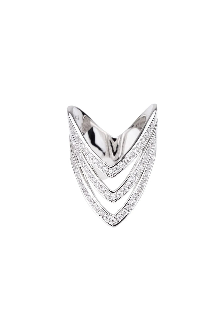 Triple Arrow Ring Silver