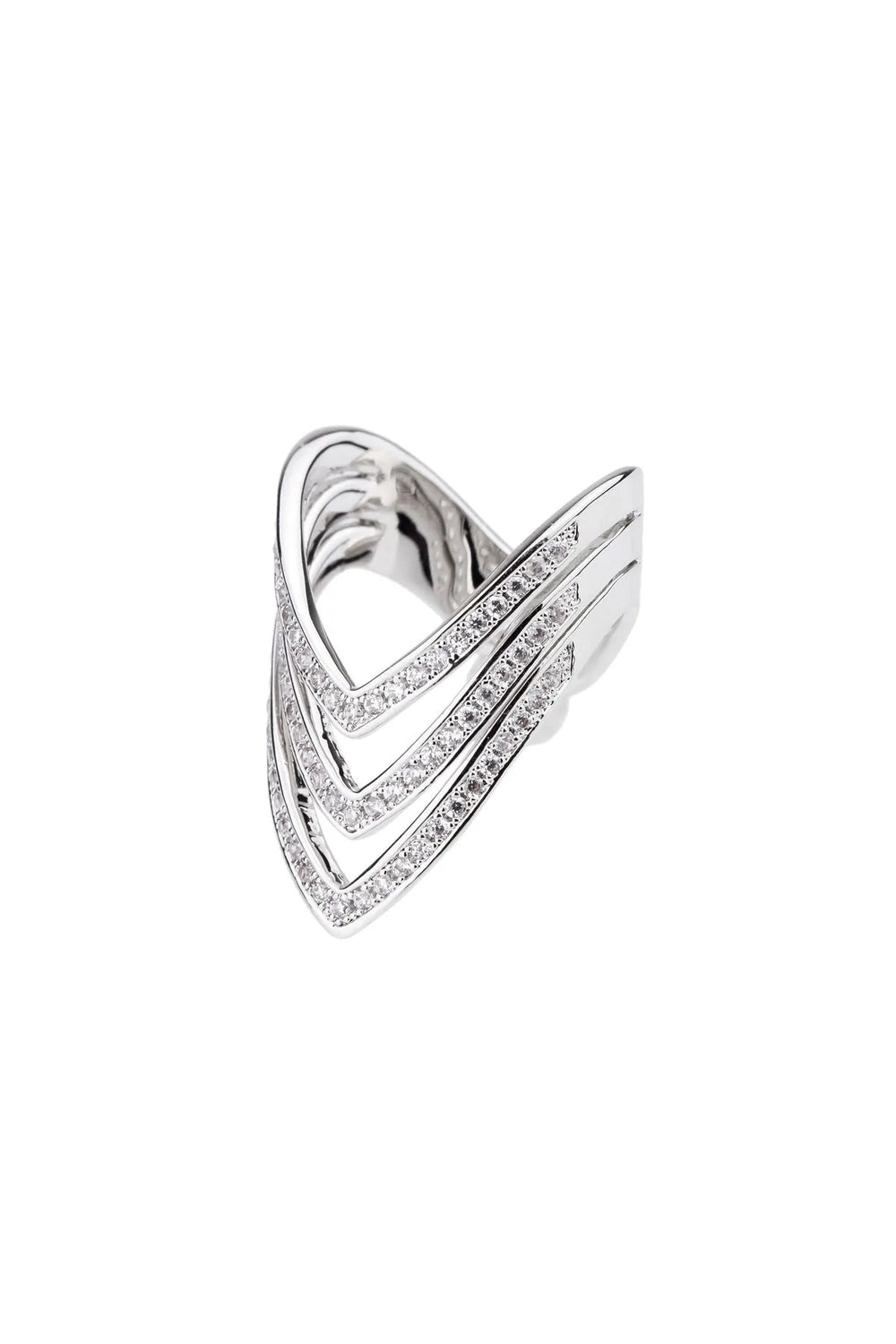 Triple Arrow Ring Silver