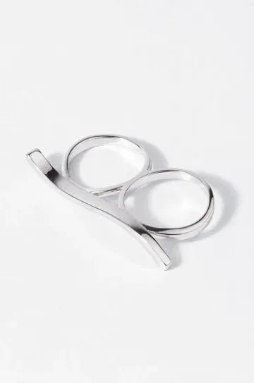 Double the Bar Ring Silver