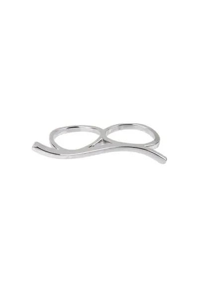 Double the Bar Ring Silver